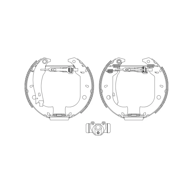 Kit de freins arrière (prémontés) HELLA PAGID 8DB 355 004-421