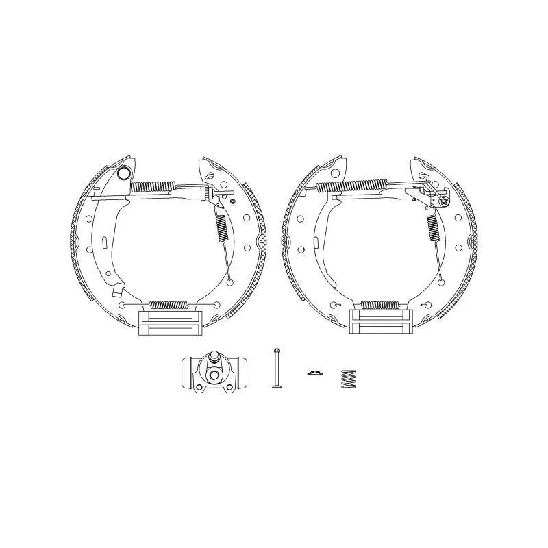 Kit de freins arrière (prémontés) HELLA PAGID 8DB 355 004-431