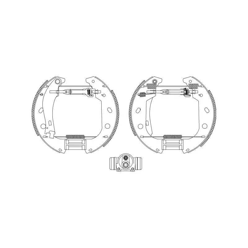 Kit de freins arrière (prémontés) HELLA PAGID 8DB 355 004-471