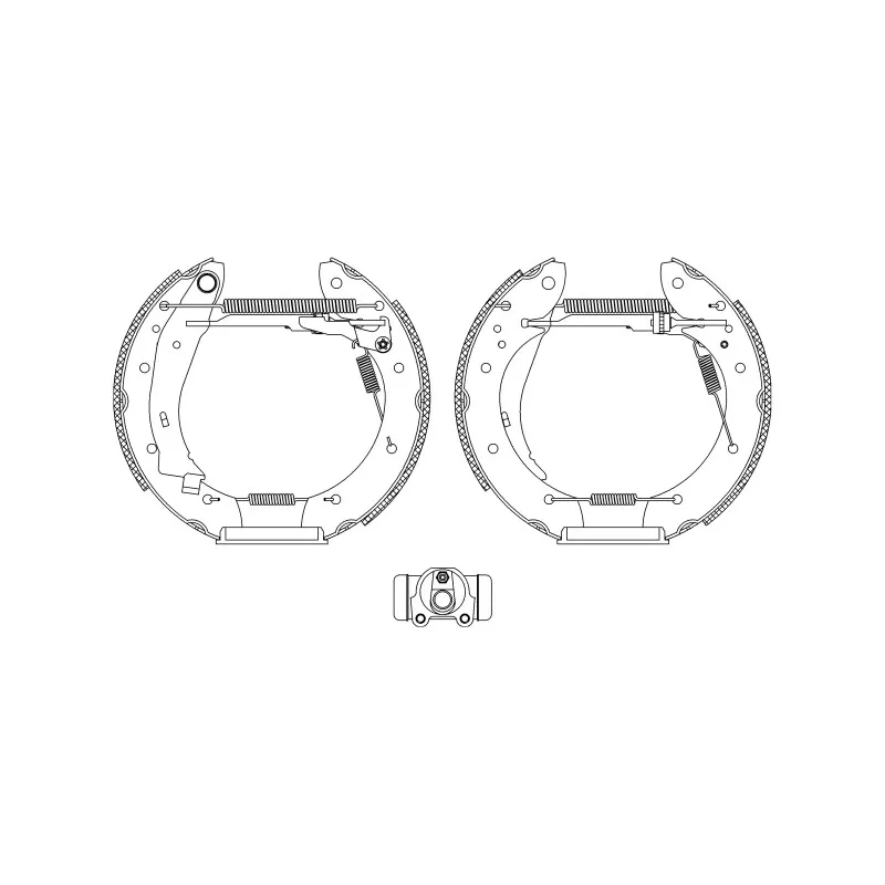 Kit de freins arrière (prémontés) HELLA PAGID 8DB 355 004-501