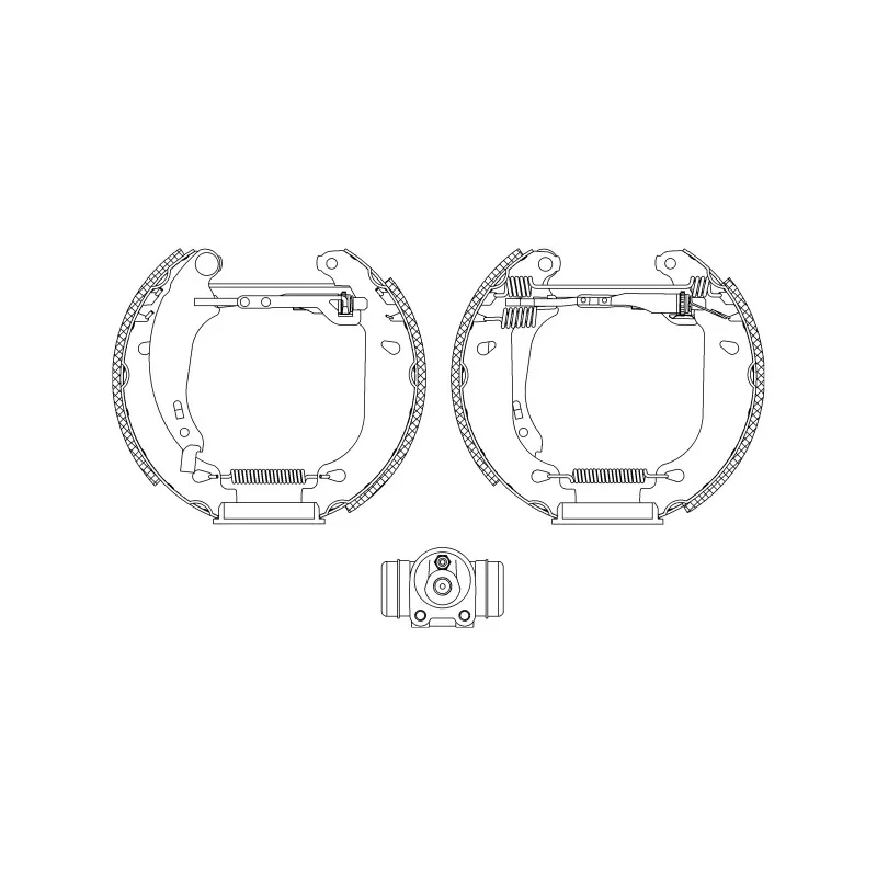 Kit de freins arrière (prémontés) HELLA PAGID 8DB 355 004-511