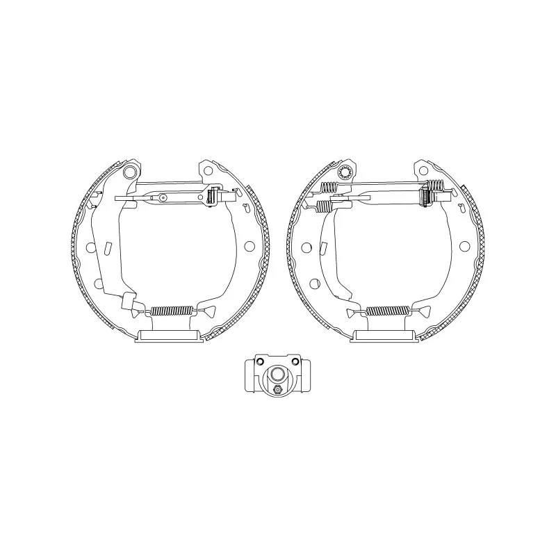 Kit de freins arrière (prémontés) HELLA PAGID 8DB 355 004-701