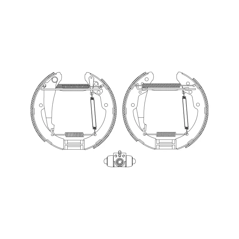 Kit de freins arrière (prémontés) HELLA PAGID 8DB 355 004-721