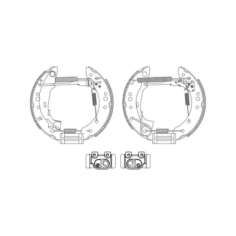 Kit de freins arrière (prémontés) HELLA PAGID 8DB 355 004-731