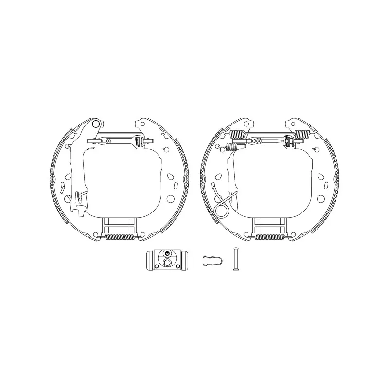 Kit de freins arrière (prémontés) HELLA PAGID 8DB 355 004-871