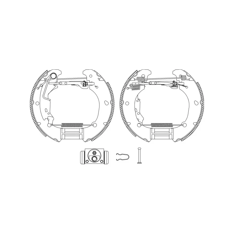 Kit de freins arrière (prémontés) HELLA PAGID 8DB 355 004-881