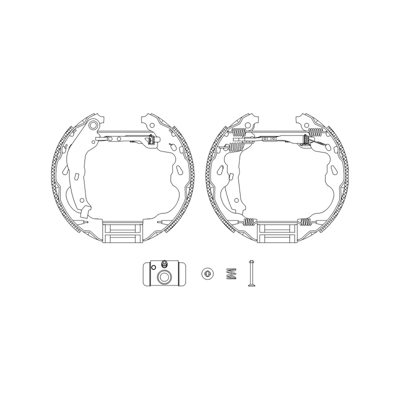 Kit de freins arrière (prémontés) HELLA PAGID 8DB 355 004-931