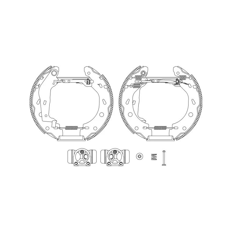 Kit de freins arrière (prémontés) HELLA PAGID 8DB 355 004-941
