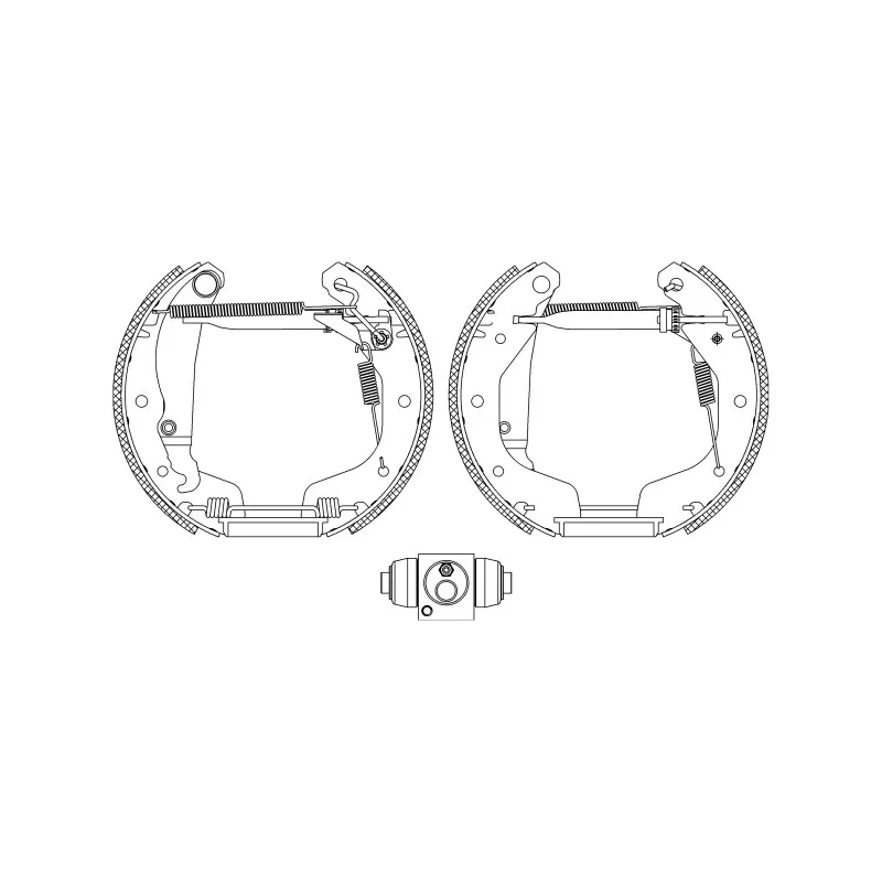 Kit de freins arrière (prémontés) HELLA PAGID 8DB 355 005-031