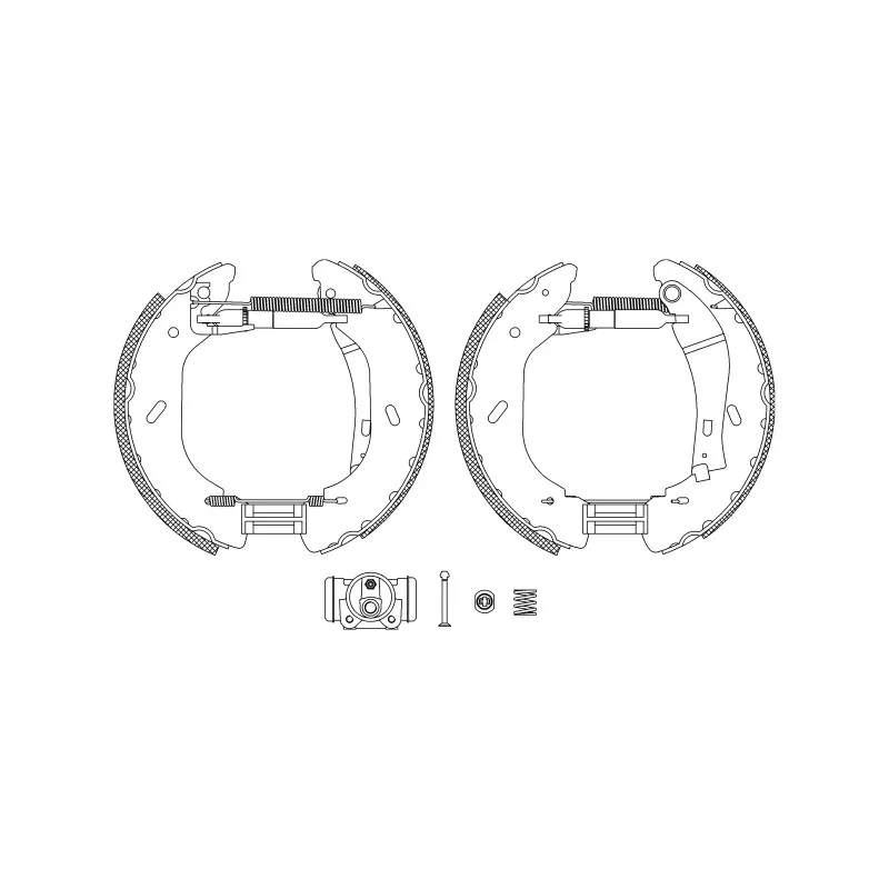 Kit de freins arrière (prémontés) HELLA PAGID 8DB 355 005-071