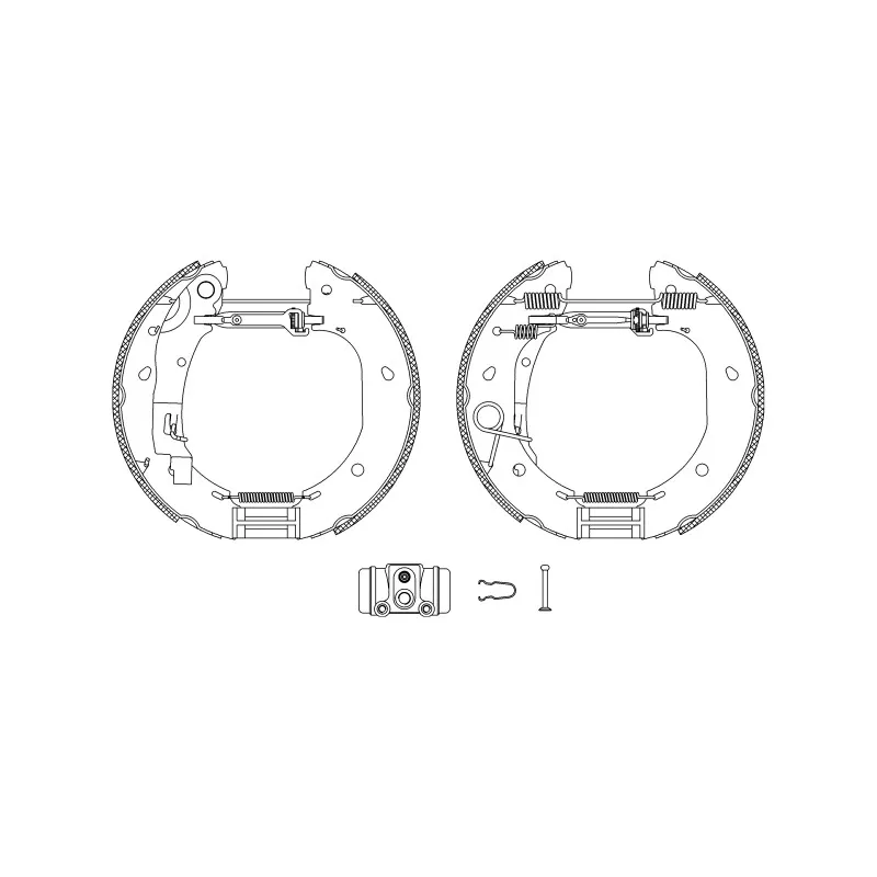 Kit de freins arrière (prémontés) HELLA PAGID 8DB 355 005-091