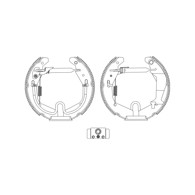 Kit de freins arrière (prémontés) HELLA PAGID 8DB 355 005-271
