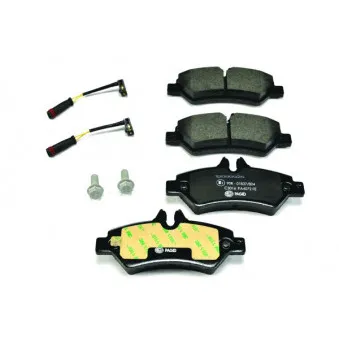 Jeu de 4 plaquettes de frein arrière HELLA PAGID 8DB 355 005-351