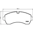 Jeu de 4 plaquettes de frein avant HELLA PAGID 8DB 355 005-531 - Visuel 2