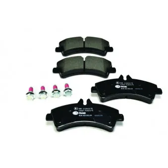 Jeu de 4 plaquettes de frein arrière HELLA PAGID 8DB 355 005-541