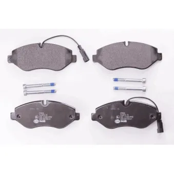Jeu de 4 plaquettes de frein avant HELLA PAGID 8DB 355 005-611
