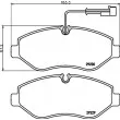 Jeu de 4 plaquettes de frein avant HELLA PAGID 8DB 355 005-611 - Visuel 2