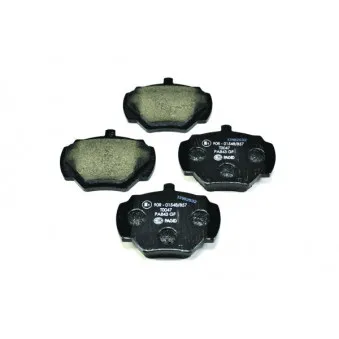 Jeu de 4 plaquettes de frein arrière HELLA PAGID 8DB 355 005-791