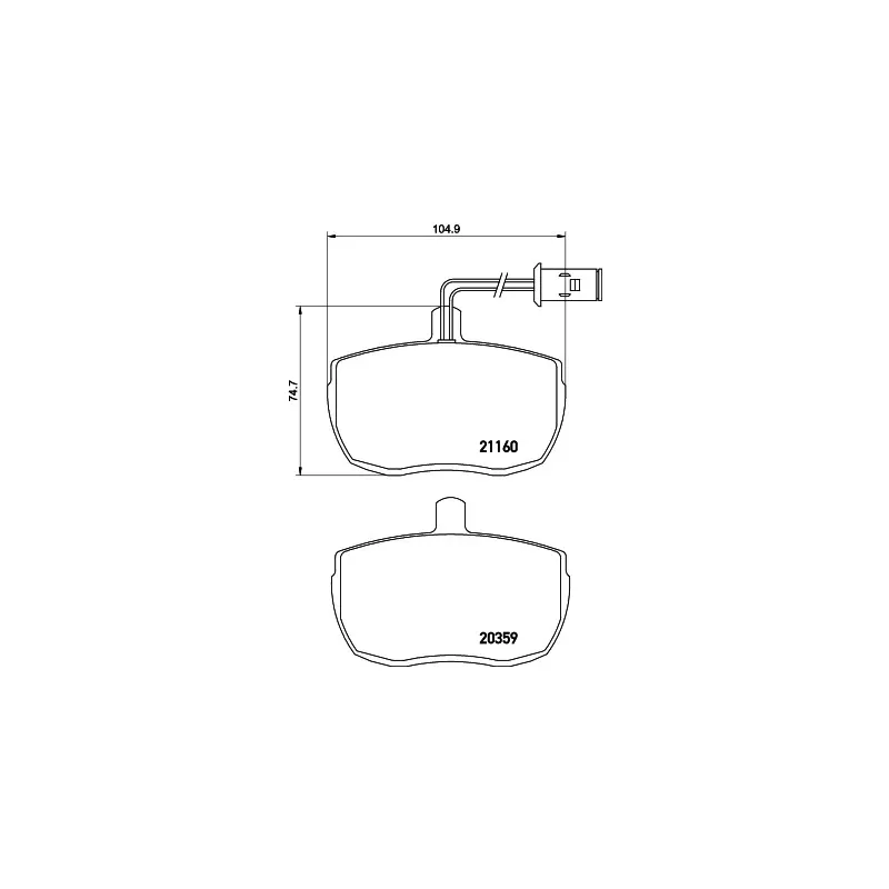 Jeu de 4 plaquettes de frein avant HELLA PAGID 8DB 355 005-831