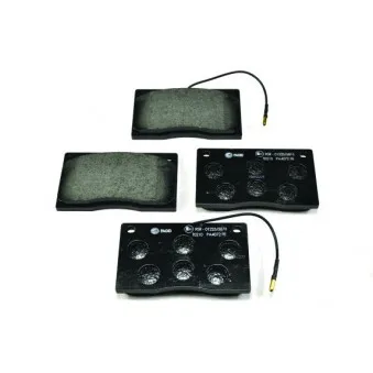 Jeu de 4 plaquettes de frein avant HELLA PAGID 8DB 355 005-931