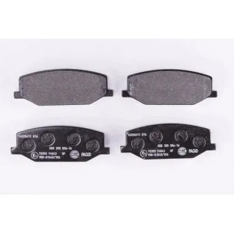 Jeu de 4 plaquettes de frein avant HELLA PAGID 8DB 355 006-161
