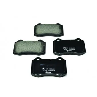 Jeu de 4 plaquettes de frein avant HELLA PAGID 8DB 355 006-591