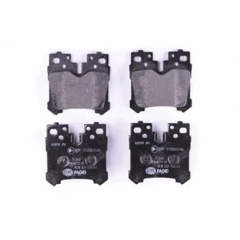 Jeu de 4 plaquettes de frein arrière HELLA PAGID 8DB 355 006-651