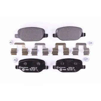Jeu de 4 plaquettes de frein arrière HELLA PAGID 8DB 355 006-741