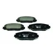 Jeu de 4 plaquettes de frein avant HELLA PAGID 8DB 355 006-871 - Visuel 1