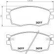 Jeu de 4 plaquettes de frein avant HELLA PAGID 8DB 355 006-951 - Visuel 2