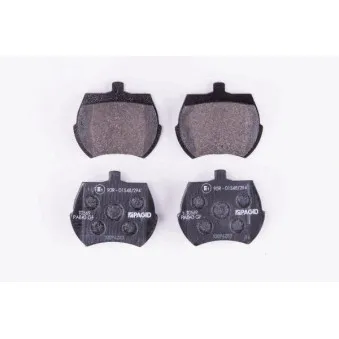 Jeu de 4 plaquettes de frein avant HELLA PAGID 8DB 355 007-081
