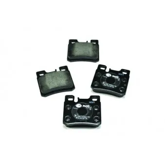 Jeu de 4 plaquettes de frein arrière HELLA PAGID 8DB 355 007-361