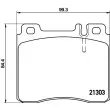 Jeu de 4 plaquettes de frein avant HELLA PAGID 8DB 355 007-551 - Visuel 2