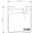 Jeu de 4 plaquettes de frein arrière HELLA PAGID 8DB 355 007-581 - Visuel 2