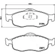 Jeu de 4 plaquettes de frein avant HELLA PAGID 8DB 355 007-641 - Visuel 2