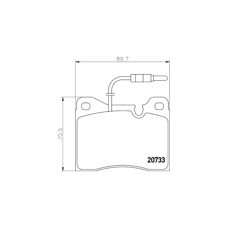 Jeu de 4 plaquettes de frein avant HELLA PAGID 8DB 355 007-651