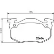 Jeu de 4 plaquettes de frein avant HELLA PAGID 8DB 355 007-661 - Visuel 2