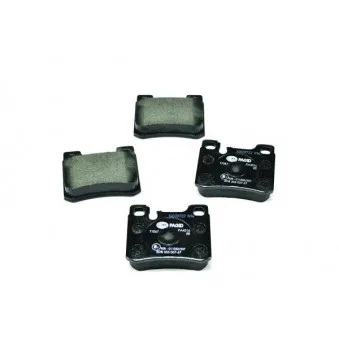 Jeu de 4 plaquettes de frein arrière HELLA PAGID 8DB 355 007-671