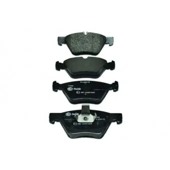 Jeu de 4 plaquettes de frein avant HELLA PAGID 8DB 355 007-861
