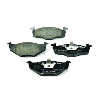 Jeu de 4 plaquettes de frein avant HELLA PAGID 8DB 355 007-891