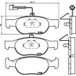 Jeu de 4 plaquettes de frein avant HELLA PAGID 8DB 355 007-921 - Visuel 2