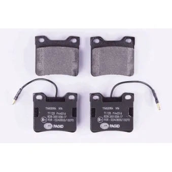 Jeu de 4 plaquettes de frein arrière HELLA PAGID 8DB 355 008-171