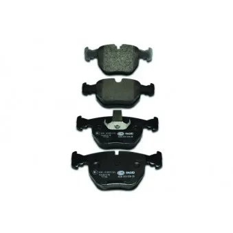 Jeu de 4 plaquettes de frein avant HELLA PAGID 8DB 355 008-281