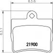 Jeu de 4 plaquettes de frein arrière HELLA PAGID 8DB 355 008-311 - Visuel 2