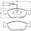 Jeu de 4 plaquettes de frein avant HELLA PAGID 8DB 355 008-321 - Visuel 2