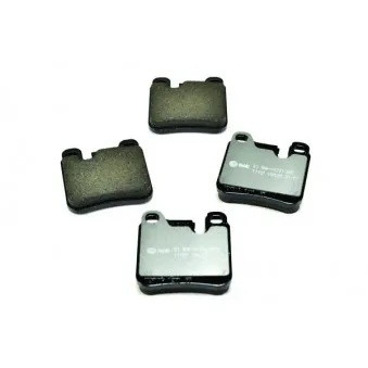 Jeu de 4 plaquettes de frein arrière HELLA PAGID 8DB 355 008-491