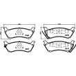 Jeu de 4 plaquettes de frein arrière HELLA PAGID 8DB 355 008-671 - Visuel 2