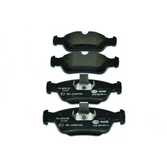 Jeu de 4 plaquettes de frein avant HELLA PAGID 8DB 355 008-741