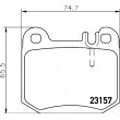 Jeu de 4 plaquettes de frein arrière HELLA PAGID 8DB 355 008-831 - Visuel 2