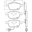 Jeu de 4 plaquettes de frein avant HELLA PAGID 8DB 355 008-911 - Visuel 2